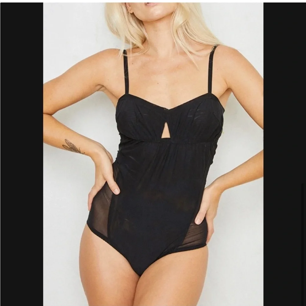 Revolve x We Are HAH Under The Wire Black Bodysuit - Picture 7 of 11